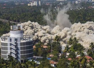 ഇന്ത്യയിലെ പൊളിക്കപ്പെട്ട ഏറ്റവും വലിയ കെട്ടിടമായി ‘ഹോളി ഫെയ്ത്ത്’!