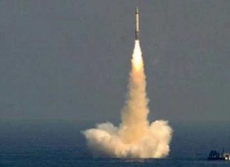 അന്തര്വാഹിനികളില് നിന്ന് വീക്ഷേപിക്കാവുന്ന കെ-4 ബാലസ്റ്റിക് മിസൈല് ഇന്ത്യ വിജയകരമായി പരീക്ഷിച്ചു