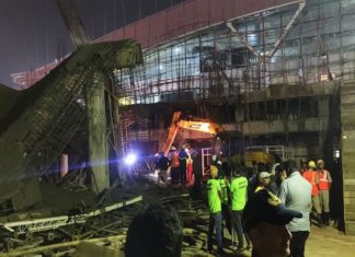 ഭുവനേശ്വര് വിമാനത്താവളത്തില് കെട്ടിടത്തിന്റെ മേല്ക്കൂര തകര്ന്ന് ഒരാള് മരിച്ചു