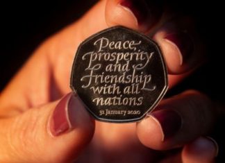 ചരിത്രത്തിന്റെ ഭാഗമാകുന്ന ബ്രക്സിറ്റ് ദിനത്തിന്റെ (ജനുവരി 31) സ്മരണയ്ക്കായി ബ്രിട്ടൻ പുതിയ നാണയവും പുറത്തിറക്കുന്നു