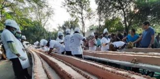 20,000 കിലോഗ്രാം ഭാരം, ആറര കിലോമീറ്റർ നീളം; ഗിന്നസ് ബുക്കിൽ ഇടം നേടാൻ ഭീമൻ കേക്ക്