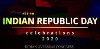 ഐഒസി അയർലൻഡിന്റെ നേതൃത്വത്തിൽ റിപ്പബ്ലിക്ക് ദിനാഘോഷം ജനുവരി 25 ന്