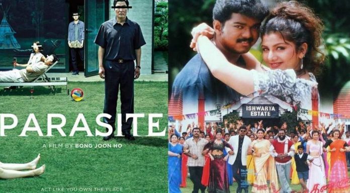 മിന്സാര കണ്ണായുടെ കോപ്പിയടിയാണ് പാരസൈറ്റ് എന്ന് ആരോപണം; പാരസൈറ്റിന്റെ നിര്മാതാക്കള്ക്കെതിരെ കേസ് കൊടുക്കുമെന്ന് തേനപ്പന്