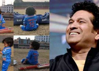 സച്ചിന് പത്തുമാസം മാത്രം പ്രായമുള്ള കുഞ്ഞന് ആരാധകന്