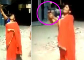 ഐക്യദീപത്തിനിടെ ആകാശത്തേക്ക് വെടിയുതിര്ത്ത ബിജെപിയുടെ വനിതാ നേതാവിന് സസ്പെന്ഷന്!