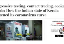 കൊവിഡ് പ്രതിരോധപ്രവര്ത്തനങ്ങളില് കേരളത്തിന്റെ മികവിനെ പ്രശംസിച്ച് അന്താരാഷ്ട്ര മാധ്യമമായ വാഷിംഗ്ടണ് പോസ്റ്റ്