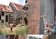ടൊവീനോ തോമസിന്റെ ബിഗ് ബജറ്റ് ചിത്രം ‘മിന്നല് മുരളി’ക്കു വേണ്ടി ഉണ്ടാക്കിയിരുന്ന സെറ്റ് ബജ്റംഗദള് പ്രവര്ത്തകര് പൊളിച്ചു