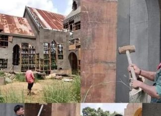 ടൊവീനോ തോമസിന്റെ ബിഗ് ബജറ്റ് ചിത്രം ‘മിന്നല് മുരളി’ക്കു വേണ്ടി ഉണ്ടാക്കിയിരുന്ന സെറ്റ് ബജ്റംഗദള് പ്രവര്ത്തകര് പൊളിച്ചു
