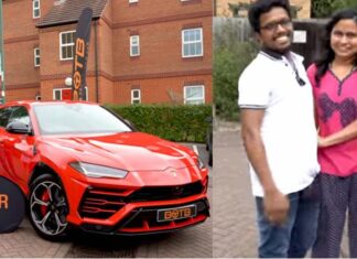 ബ്രിട്ടനിലെ നോട്ടിംങ്ങാമിൽ മലയാളി ദമ്പതിമാർക്ക് ബംബറടിച്ചത് ഒന്നരക്കോടിയിലേറെ വിലവരുന്ന ലാംബോഗിനി കാറും 20,000 പൗണ്ടും