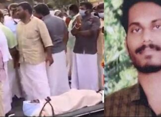 അനുവിന്റെ മൃതദേഹവുമായി മുഖമന്ത്രിയുടെ വസതിയിലേക്ക് ബി.ജെ.പി പ്രതിഷേധം