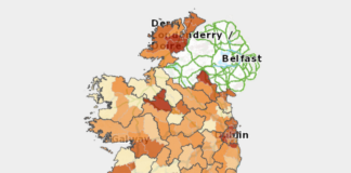 അയര്ലണ്ടില് 11 പ്രദേശികസ്ഥലങ്ങളില് കോവിഡ് 19 ഉയര്ന്നു തന്നെ