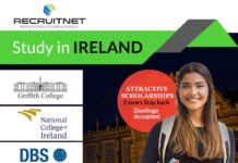 അയർലണ്ടിലെ വിദ്യാഭാസത്തിന് IELTS ന് പകരം Duolingo ഇംഗ്ലീഷ് ടെസ്റ്റ് മതിയാവും, അഡ്മിഷനുകള്ക്കും വിദ്യാഭ്യാസ വിസാ കാര്യങ്ങള്ക്കും,Recruitnet-മായി ബന്ധപ്പെടാവുന്നതാണ്.