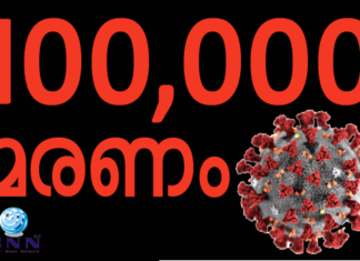 ഇന്ത്യയില്കോവിഡ് മരണം100,000 കടന്നു