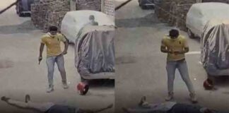 പട്ടാപ്പകല് യുവാവിനെ വെടിവെച്ചു കൊന്നു : സി.സി.ടി.വി ദൃശ്യം പുറത്ത്