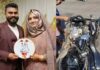 ചേലേമ്പ്രയിലുണ്ടായ ബൈക്ക് അപകടത്തില് നവ ദമ്പതികള്ക്ക് ദാരുണാന്ത്യം