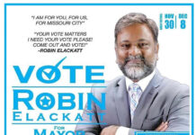 മേയർ സ്ഥാനാർത്ഥി റോബിൻ ഇലക്കാട്ടിനെ ഐഓസി (കേരള) ഹൂസ്റ്റൺ ചാപ്റ്റർ എൻഡോർസ് ചെയ്തു