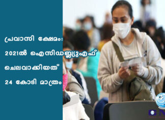 പ്രവാസി ക്ഷേമം: 2021ൽ ഐസിഡബ്ല്യുഎഫ് ചെലവാക്കിയത് 24 കോടി മാത്രം