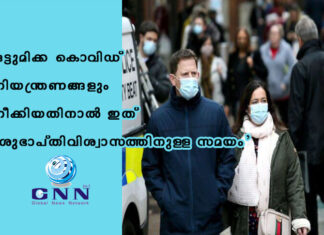 ഒട്ടുമിക്ക കൊവിഡ് നിയന്ത്രണങ്ങളും നീക്കിയതിനാൽ ഇത് ‘ശുഭാപ്തിവിശ്വാസത്തിനുള്ള സമയം’