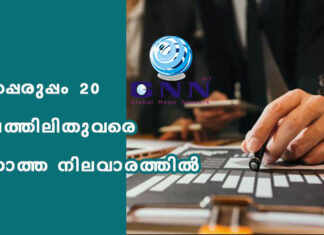 പണപ്പെരുപ്പം 20 വർഷത്തിലിതുവരെ കാണാത്ത നിലവാരത്തിൽ