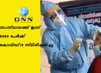 സംസ്ഥാനത്ത് ഇന്ന് 8989 പേര്ക്ക് കൊവിഡ്-19 സ്ഥിരീകരിച്ചു
