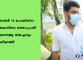നമ്പര് 18 പോക്സോ കേസിലെ രണ്ടാംപ്രതി സൈജു തങ്കച്ചനും കീഴടങ്ങി