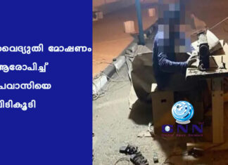 വൈദ്യുതി മോഷണം ആരോപിച്ച് പ്രവാസിയെ പിടികൂടി
