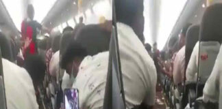 വിമാനം ആകാശചുഴിയിൽപ്പെട്ടു; ചിതറിത്തെറിച്ച് ഓക്സിന് മാസ്കും ബാഗുകളും, നിരവധി യാത്രക്കാർക്ക് പരിക്ക്