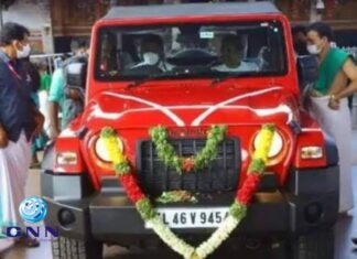 ഗുരുവായൂരിലെ ഥാർ 43 ലക്ഷം രൂപയ്ക്ക് പുനർലേലം ചെയ്തു