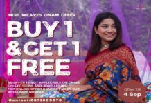 ഓണക്കോടി ഇനി ഒന്നല്ല രണ്ട്… വമ്പിച്ച ഓഫറുമായി Indie Weaves