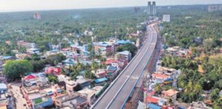 കേരളത്തിലെ ഏറ്റവും വലിയ ആകാശപാത ഗതാഗതത്തിനായി തുറക്കുന്നു