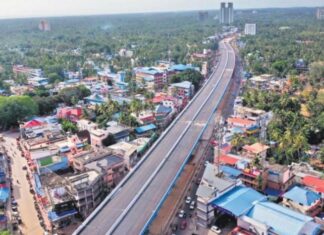 കേരളത്തിലെ ഏറ്റവും വലിയ ആകാശപാത ഗതാഗതത്തിനായി തുറക്കുന്നു