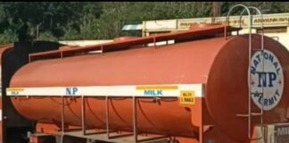 കേരളത്തിലേക്ക് കൊണ്ടുവന്ന ഹൈഡ്രജൻ പെറോക്സൈഡ് കലർത്തിയ പാൽ പിടികൂടി