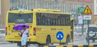 കാലാവസ്ഥാ മുന്നറിയിപ്പ് തുടരുന്നു; യുഎഇയിൽ സ്കൂളുകളിൽ നിന്ന് വിദ്യാർത്ഥികളെ നേരത്തെ വീടുകളിലേക്ക് അയച്ചു