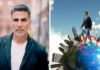 ഇന്ത്യൻ മാപ്പിൽ ചവിട്ടി നിൽക്കുന്ന ചിത്രത്തിന് നേരെ പ്രതിഷേധം ശക്തം; പോസ്റ്റ് പിൻവലിക്കാതെ അക്ഷയ് കുമാർ