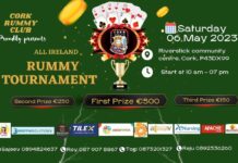 കോർക്ക് റമ്മി ക്ലബ് സംഘടിപ്പിക്കുന്ന All Ireland Rummy Tournament മെയ് 6ന്
