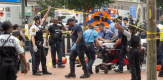 ഹൈസ്കൂൾ ബിരുദദാന ആഘോഷത്തിന്റെ വേദിക്ക് പുറത്ത് വെടിവെപ്പ്; രണ്ട് മരണം, നിരവധി പേർക്ക് പരിക്ക് -പി പി ചെറിയാൻ