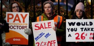 NHS ഡോക്ടർമാരുടെ ആറ് ദിവസത്തെ പണിമുടക്ക് ആരംഭിച്ചു