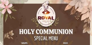 Holy Communion സ്പെഷ്യൽ മെനുവുമായി ‘റോയൽ കാറ്ററേഴ്സ്’