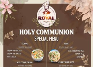Holy Communion സ്പെഷ്യൽ മെനുവുമായി ‘റോയൽ കാറ്ററേഴ്സ്’