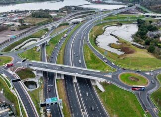 Dunkettle Interchange ഗതാഗതത്തിനായി തുറന്നു