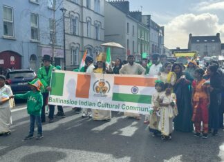 St.Patrick’s day പരേഡിൽ പങ്കു ചേർന്ന് ബാലിനസ്ലോ മലയാളി കൂട്ടായ്മ