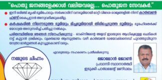 പ്രവാസികളുടെ പ്രതിനിധി; ജോമോൻ ജോൺ ഇടുക്കിയിൽ ലോക്സഭാ സ്ഥാനാർത്ഥി