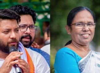 കെ.കെ ശൈലജക്കതിരായ സൈബർ ആക്രമണം; തൻ്റെ പേര് വലിച്ചിടുന്നതിനെ നിയമപരമായി നേരിടുമെന്ന് ഷാഫി പറമ്പിൽ