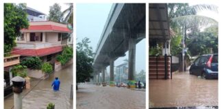 കൊച്ചിയിൽ അതിശക്തമായ മഴ; ലഘുമേഘവിസ്ഫോടനമെന്ന് കുസാറ്റ്