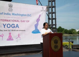 അന്താരാഷ്ട്ര യോഗ ദിനം; ഇന്ത്യൻ എംബസി യോഗ സെഷൻ സംഘടിപ്പിച്ചു