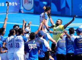 ഹോക്കിയിൽ തിളങ്ങി ഇന്ത്യ; പാരീസ് ഒളിമ്പിക്സിൽ ഇന്ത്യയ്ക്ക് വെങ്കലം