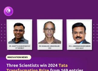 മൂന്ന് ഇന്ത്യൻ ശാസ്ത്രജ്ഞർക്ക് ടാറ്റ ട്രാൻസ്ഫോർമേഷൻ പ്രൈസ്
