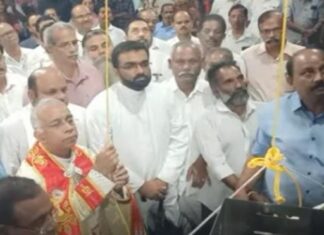 പാലായിൽ പരിശുദ്ധ അമലോത്ഭവ ദൈവമാതാവിൻ്റെ ജൂബിലി തിരുനാളിന് കൊടിയേറി; ഇനി എട്ട് നാൾ നീണ്ട് നിൽക്കുന്ന ആഘോഷം