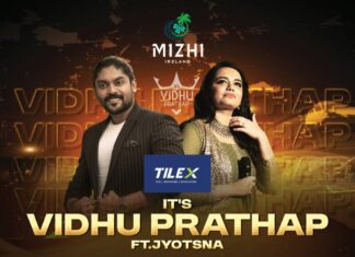 മിഴി അയർലണ്ട് ഒരുക്കുന്ന ‘IT’S VIDHU PRATHAP- FT.JYOTSNA’ മെഗാ ഷോ ഫെബ്രുവരി 8ന് ഡബ്ലിനിൽ