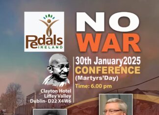 മഹാത്മാഗാന്ധിയുടെ രക്തസാക്ഷി ദിനത്തിൽ No War Conference സംഘടിപ്പിക്കുന്നു